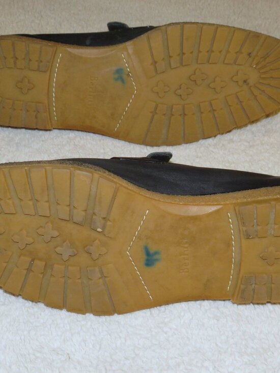 Berluti Andy Blue Leather Rubber Sole Loafers US 11 main image 10